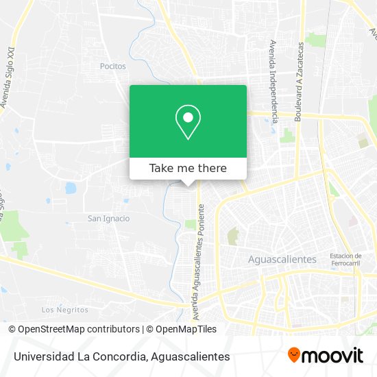 Universidad La Concordia map