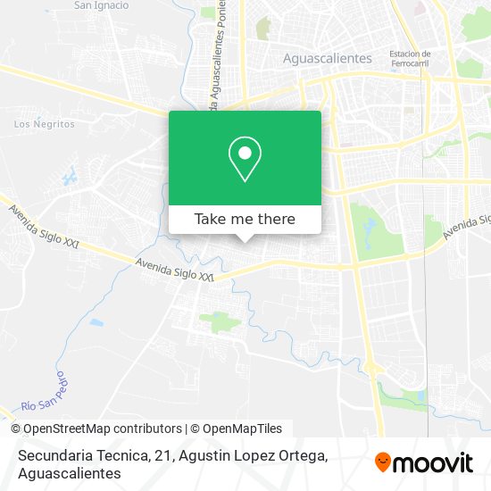 Mapa de Secundaria Tecnica, 21, Agustin Lopez Ortega