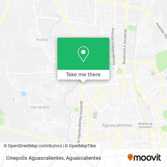 Cinepolis Aguascalientes map