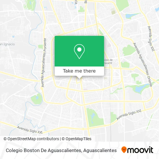Colegio Boston De Aguascalientes map