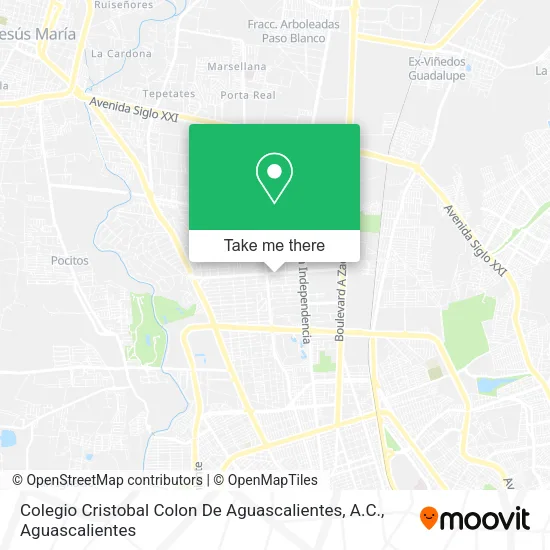 Colegio Cristobal Colon De Aguascalientes, A.C. map