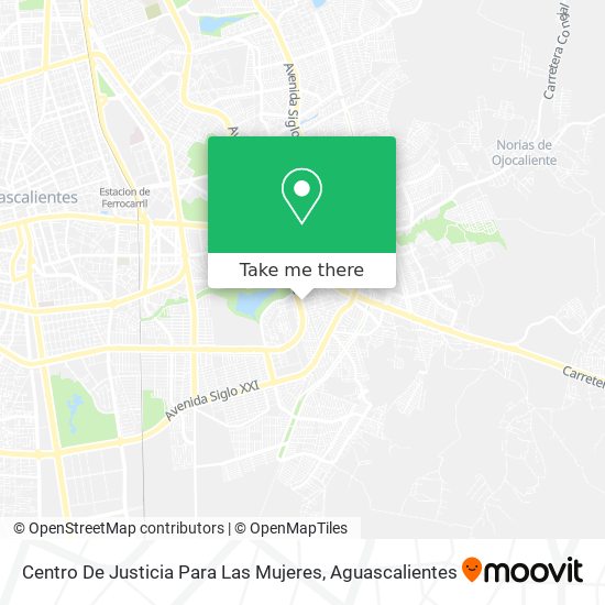 Centro De Justicia Para Las Mujeres map