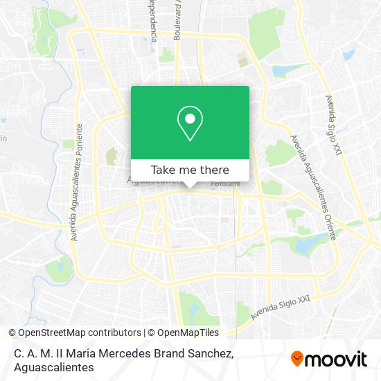 C. A. M. II Maria Mercedes Brand Sanchez map