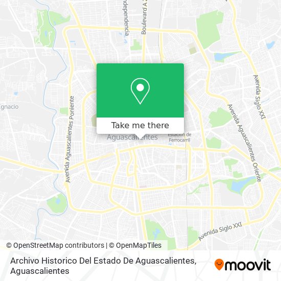 Archivo Historico Del Estado De Aguascalientes map