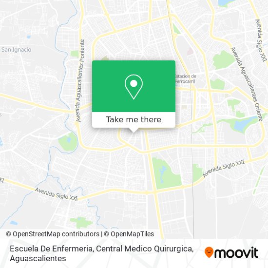 Escuela De Enfermeria, Central Medico Quirurgica map
