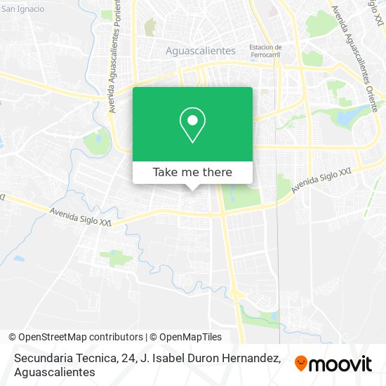 Secundaria Tecnica, 24, J. Isabel Duron Hernandez map