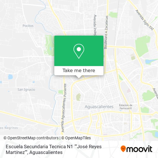 Escuela Secundaria Tecnica N1 ""José Reyes Martínez"" map