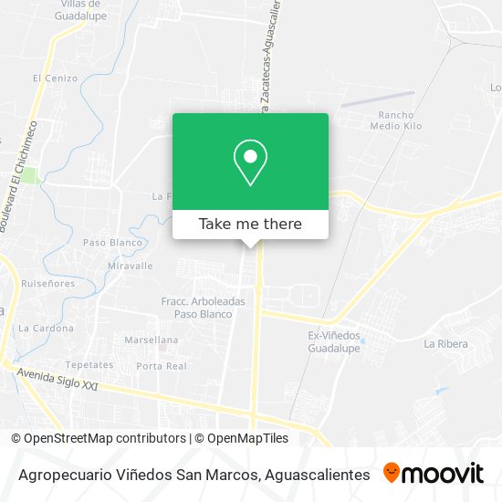 Mapa de Agropecuario Viñedos San Marcos