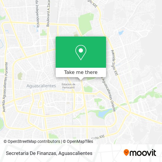 Secretaria De Finanzas map