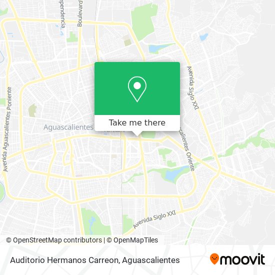 Auditorio Hermanos Carreon map