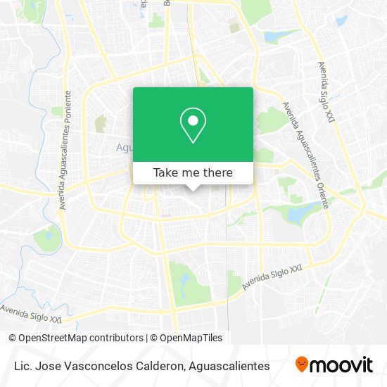 Lic. Jose Vasconcelos Calderon map