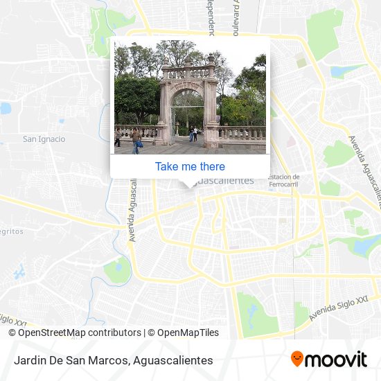 Jardin De San Marcos map