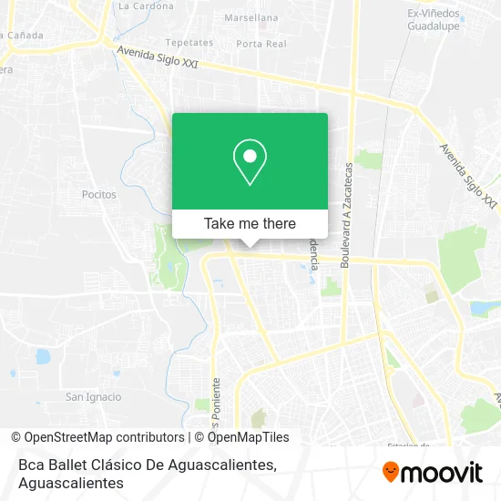 Bca Ballet Clásico De Aguascalientes map