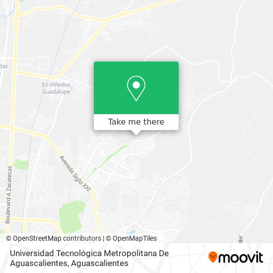 Universidad Tecnológica Metropolitana De Aguascalientes map