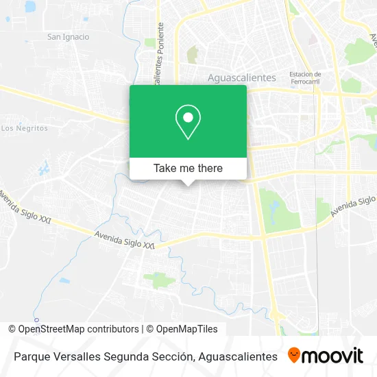 Parque Versalles Segunda Sección map