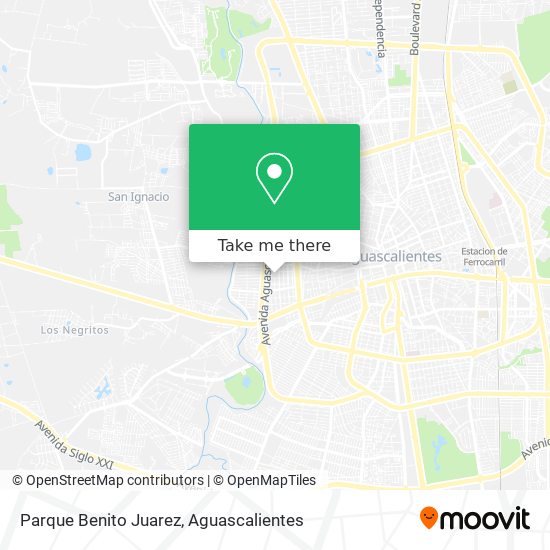 Mapa de Parque Benito Juarez