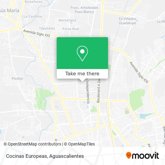Cocinas Europeas map
