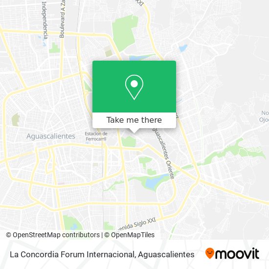 La Concordia Forum Internacional map