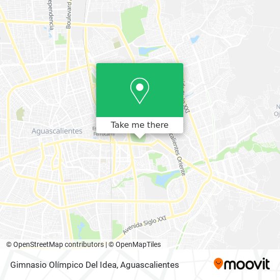 Mapa de Gimnasio Olímpico Del Idea