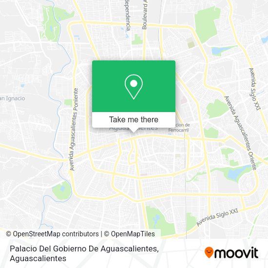 Palacio Del Gobierno De Aguascalientes map