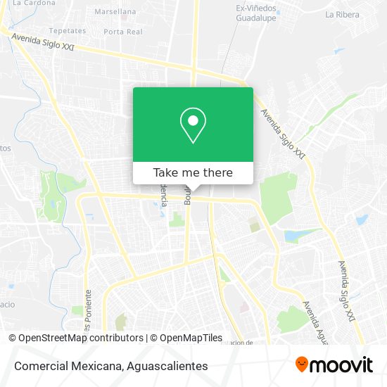 Comercial Mexicana map