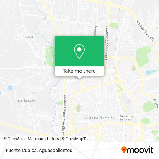 Mapa de Fuente Cubica
