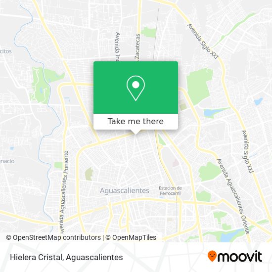 Hielera Cristal map