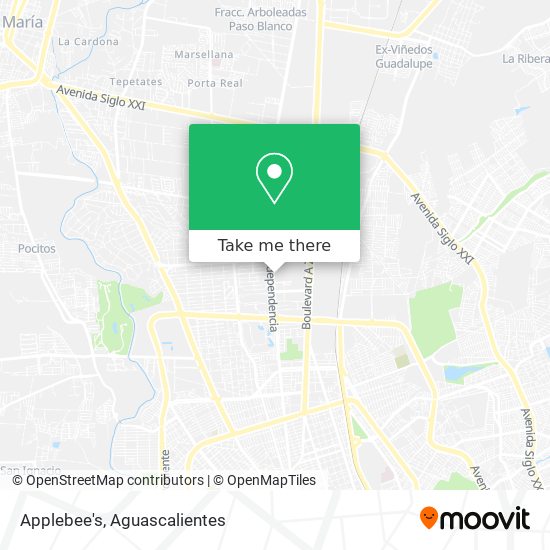 Mapa de Applebee's