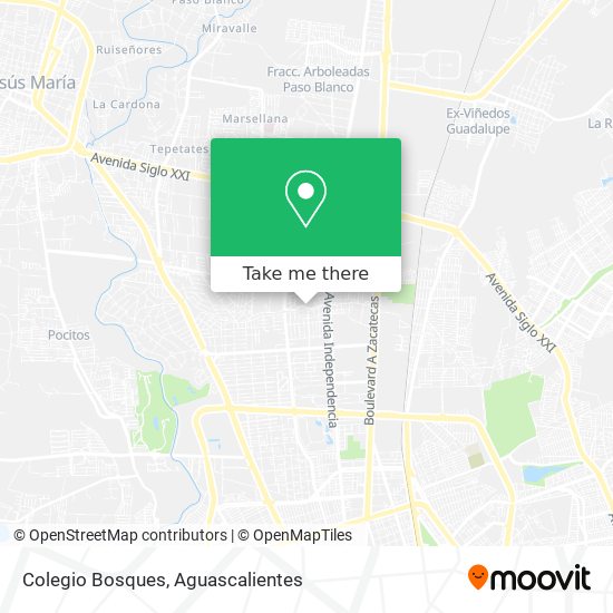 Mapa de Colegio Bosques
