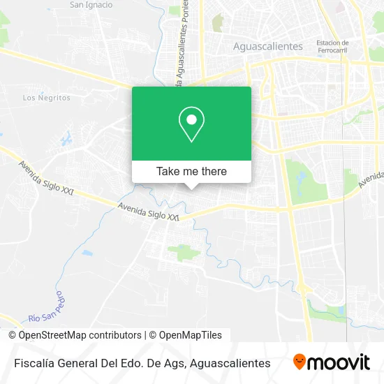 Mapa de Fiscalía General Del Edo. De Ags