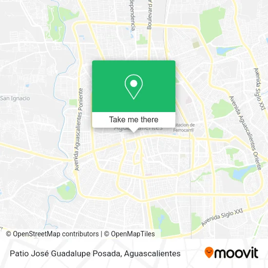 Mapa de Patio José Guadalupe Posada