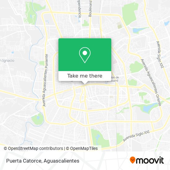 Mapa de Puerta Catorce