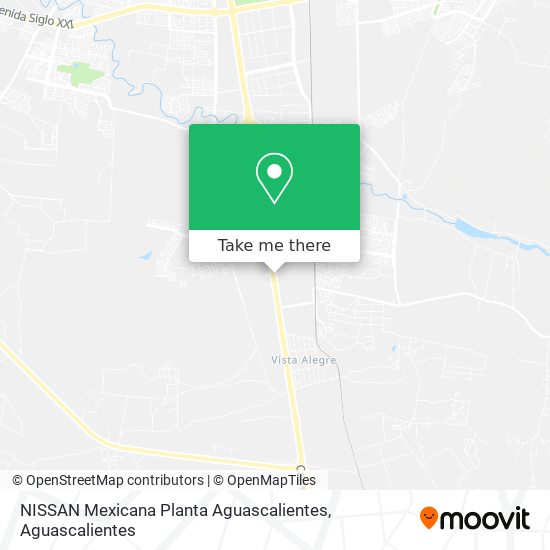 Mapa de NISSAN Mexicana Planta Aguascalientes
