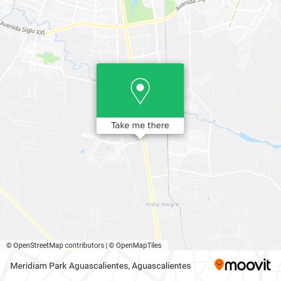 Meridiam Park Aguascalientes map