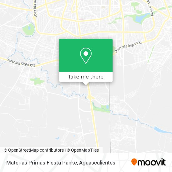 Materias Primas Fiesta Panke map