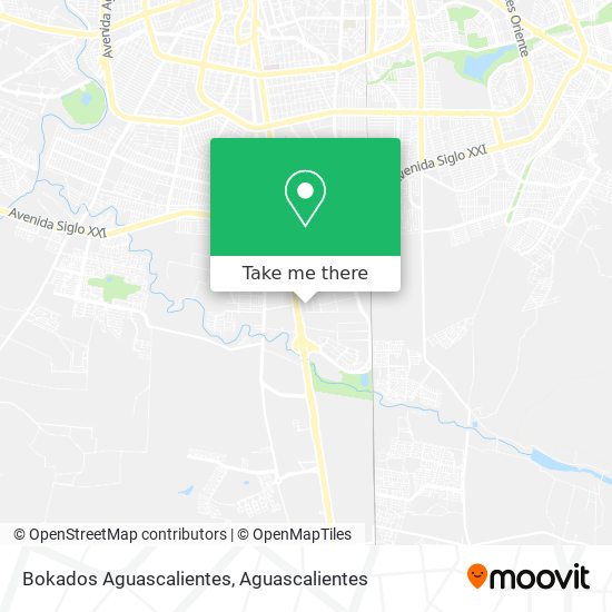 Mapa de Bokados Aguascalientes
