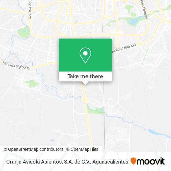 Mapa de Granja Avicola Asientos, S.A. de C.V.