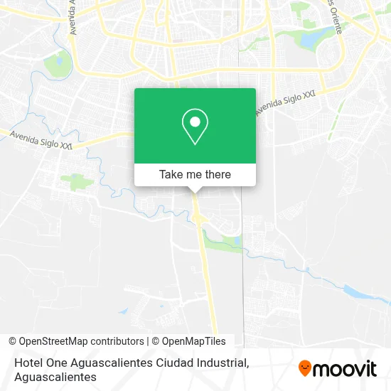 Hotel One Aguascalientes Ciudad Industrial map