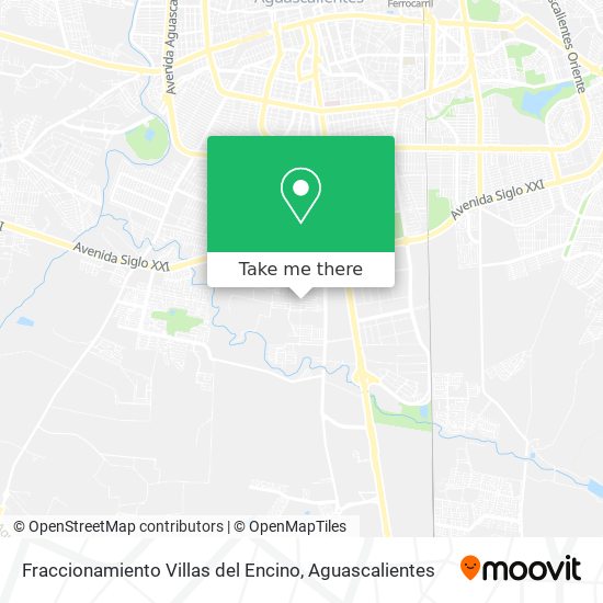Fraccionamiento Villas del Encino map