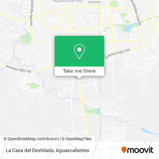 La Casa del Deshilado map