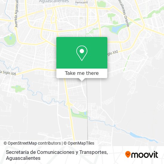 Secretaría de Comunicaciones y Transportes map