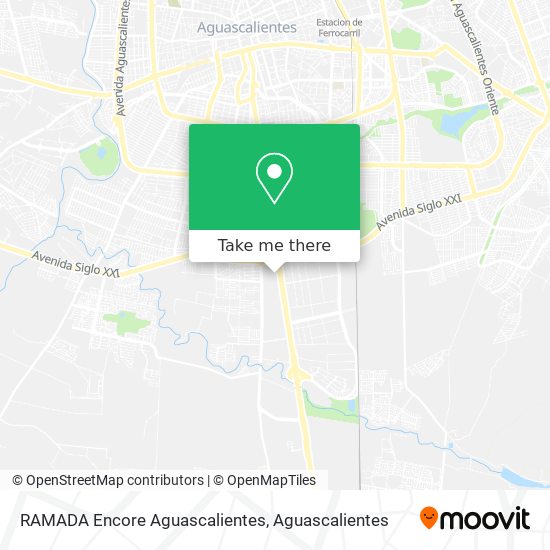 Mapa de RAMADA Encore Aguascalientes