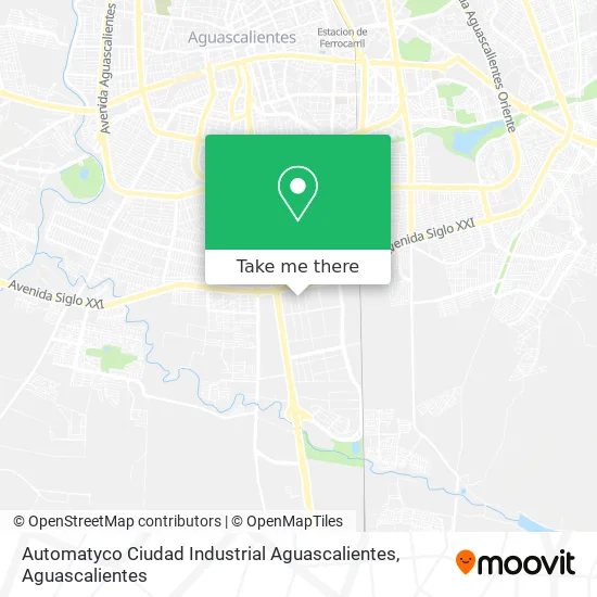Automatyco Ciudad Industrial Aguascalientes map