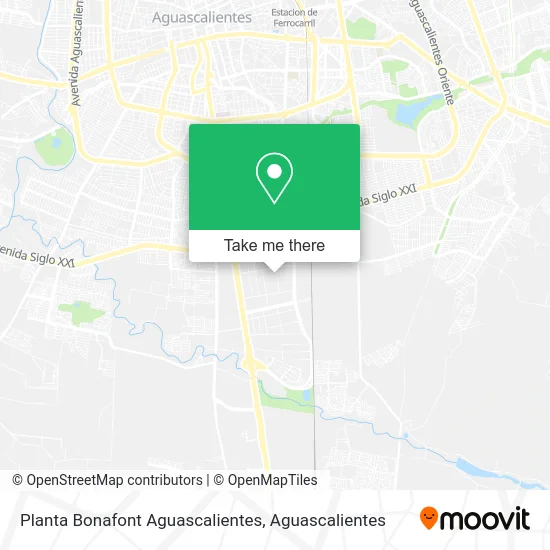 Planta Bonafont Aguascalientes map