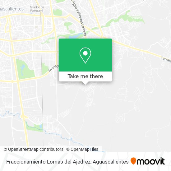 Fraccionamiento Lomas del Ajedrez map