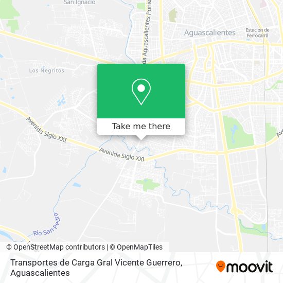 Mapa de Transportes de Carga Gral Vicente Guerrero