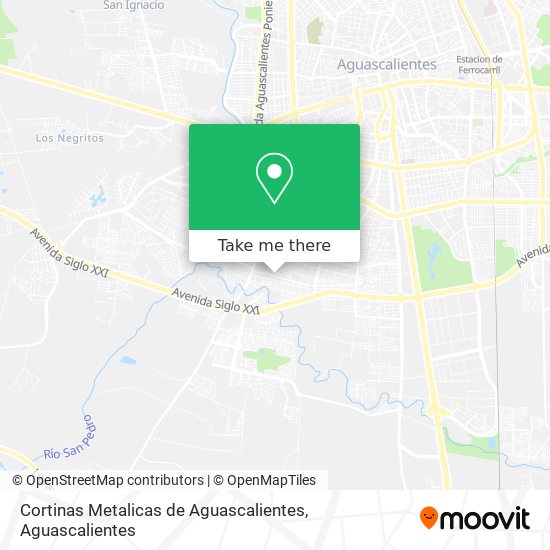Cortinas Metalicas de Aguascalientes map