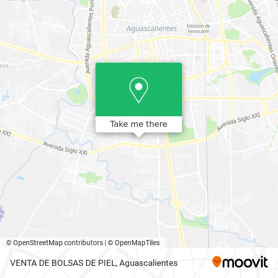 Mapa de VENTA DE BOLSAS DE PIEL