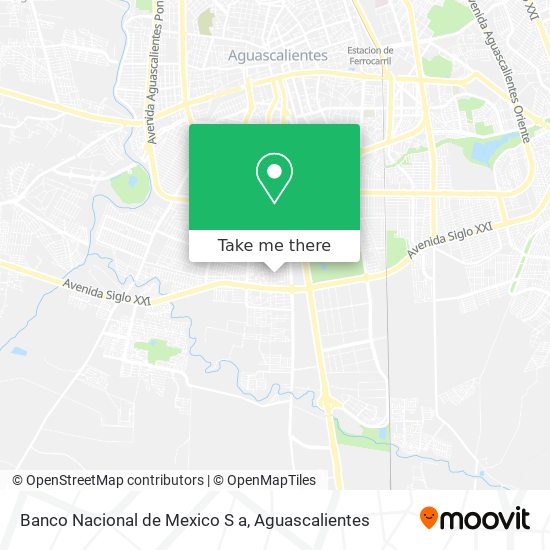Mapa de Banco Nacional de Mexico S a