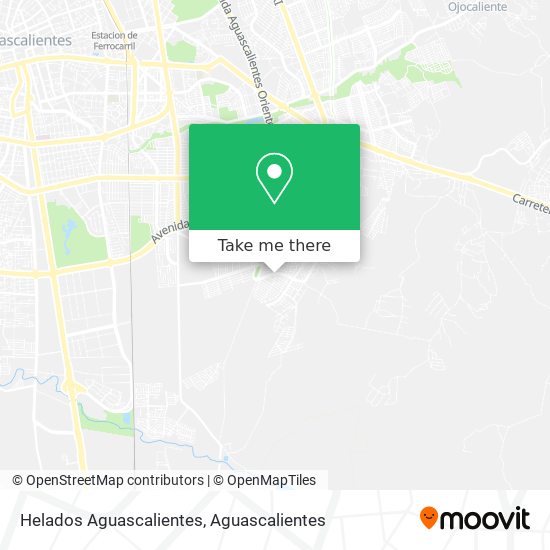 Mapa de Helados Aguascalientes